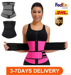 Customize Logo Women Body Waist Shapers Slender Slimming Belt Neoprene Sweat Shapewear Toned Muscles Band Waist Wrap Corset7142230