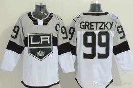 buy Factory Outlet Mens Los Angeles Kings 99 Wayne Gretzky Black Purple White Yellow 100% Stittched Cheap Best Quality Ice Hockey Jersey