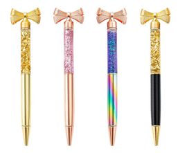 New ballpoint pens office stationery creative gold powder butterfly pen advertising pen fashion metal pen T3I516016233761