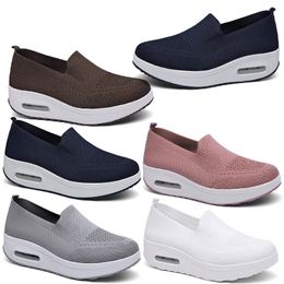 new breathable casual men women's shoes with fly woven mesh surface GAI featuring a lazy and thick sole elevated cushion sporty rocking shoes 35-45 60