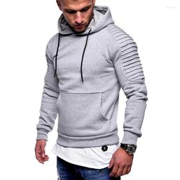 Men's Hoodies For Men Striped Pleated Long Sleeve Camouflage Fashion Sweatshirt Autumn Sport Clothing XXL