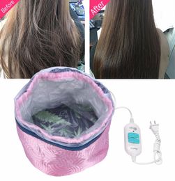 Hair Mask Baking Oil Cap Thermal Treatment Heating Cap Temperature Controlling Protection Electric Hair Steamer Mask Cap 220V 6095224