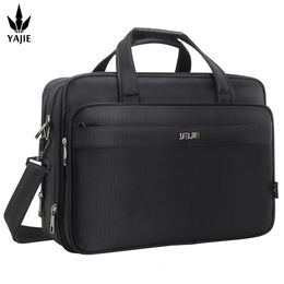 Large Capacity Briefcase Bag Men Business 156 inch 17 19 Laptop Shoulder Bags Canvas Handbags Notebook 240229