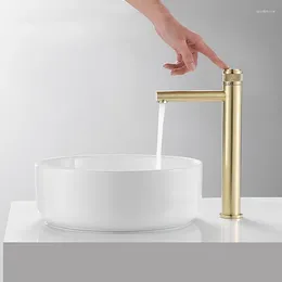 Bathroom Sink Faucets Basin Faucet Brush Gold And Cold Pull Down Tap Brass Black Chrome Arrival