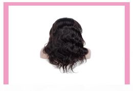 Indian Virgin Human Hair Lace Front Wig Body Wave Natural Color 824inch Lace Front Wigs Hair Products Whole2477129