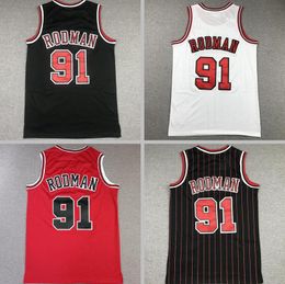 Basketball jersey Dennis Rodman white red black Classics retro jersey Men women youth S-XXL Sport jersey