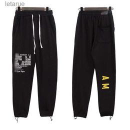 Pants black cargo pants designer pants cotton sweatpant Tassel jogger Star filled 3xl 240308