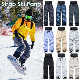 Pants Fashion Ski Pants Men Women Windproof Waterproof Snow Trousers Winter Super Warm Thicken Outdoor Sports Snowboarding Trousers