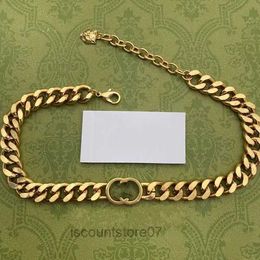 Heavy Necklace Bracelet Earrings Dangle Branded Stamp Original Deluxe Letter g Choker Short 45cm Extender Chain 5cm Girl Women Men Boy Gold Jewelry Set HGMJ
