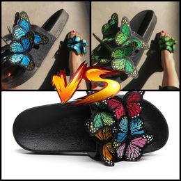 High New GAI Slipper sandal platform butterfly Slippers womans Flat Flip flops pool Sliders beach Shoe low price eur 36-41