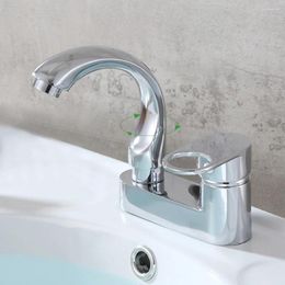 Bathroom Sink Faucets Washbasin Faucet Double Hole 360° Rotating Cold And Water Tap Anti-rust Verandahs Accessories