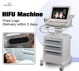 Portable hifu face lift skin care high intensity focused ultrasound machine with 3 and 5 cartridges for home salon use1457307