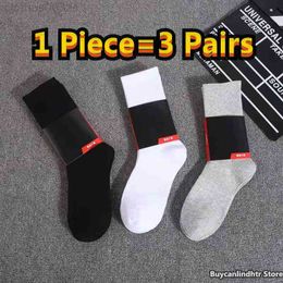 Mens Socks Women Men High Quality Cotton All-match Classic Ankle Hook Breathable Black and White Mixing Football Basketball Sports Sock 7MZMZWN6