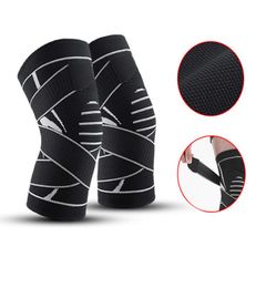 Sports Fitness Knitted Knee Support Pads Bandage Braces Elastic Nylon Sport Compression Sleeve for Basketball4474736