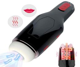 Men039s automatic clamping vibration aircraft cup masturbator men039s charging dynamic sucking inverted model adult sex prod2033300