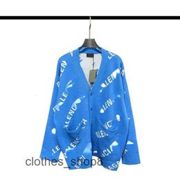 hoodies High mens Quality balenciga Sweaters sweaters designer ceiling fashion brand autumn and winter full printed knitted car YYIX