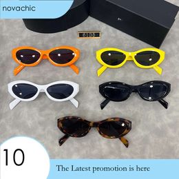 Designer Sunglasses Ellipses Cat Eye Sunglasses For Women Small Frame Trend Men Gift Glasses Beach Shading 275