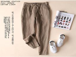 Women039s Pants Capris Est Cotton Linen Women Elegant Trousers Lady Formal Plus Size S5xl Design5168921