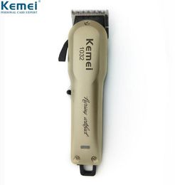Gold Powerful Hair Beard Trimmer Professional Electric Hair Clipper Cordless Hair Cutting Machine with Combs For Barber KM10322629771