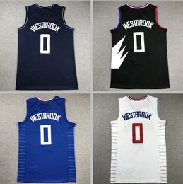 Basketball jerseys 0 Westbrook black blue white 2024 city jersey Men women youth S-XXL Sport jersey