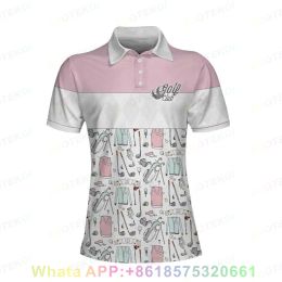 Pants Women's Golf Polo Shirt Slim Fit Comfort Short Sleeve Breathable Polo Outdoor Sports Badminton Pingpong Fashion Female Tshirt