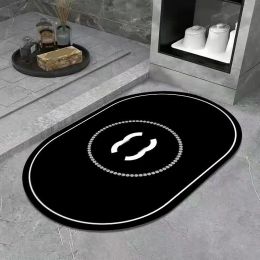 Top Fashion Designer Carpets Luxury Carpet Jacquard Diatom Ooze Brand Floor Kitchen Mat With Letter C Rug Water-Absorbent Quick-drying Mats