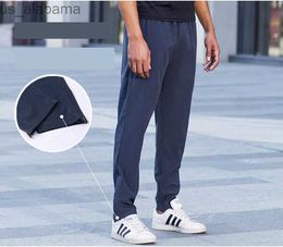 Men's Pants survtements de marque pour hommes Summer Men Sports Pants Color Fitness Running Slim Stretch Blue Black 240308