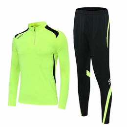 HQ Men sports running suits Soccer Football Jerseys Jogging Training Fitness Tracksuit Sportswear Long Sleeve Hoodie Sweater 240305
