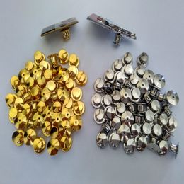 Gold&Silver for Military Police Club Jewellery HatBrass Lapel Locking Pin Keepers Backs Savers Holders Locks No Tools Required Clutc171J