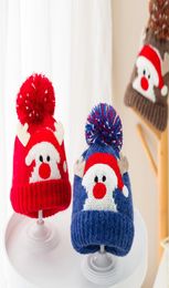 New Autumn Winter Kids Knitted Hats Baby Beanies Boys Girls Babies Kids Ball Skull Caps Headwear Children Cartoon Hats A7295182264