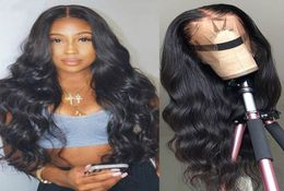 Brazilian Wig Body Wave Lace Front Human Hair Wigs For Women Transparent HD Lace Frontal Wig 150 Density 6X6 Lace Closure Wig9495436