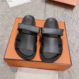 Slippers Sandals designer sandals slides slippers shoes bottom fur flip flops summer casual beach slip on sandal real leather top with boxH240308