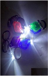 Uv Lights Mini Keychain Led Flashlight Promotion Gifts Torch Lamp Key Ring Light White Purple Flash Traviolet Drop Deliver Dhkrw4966214