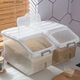 Food Jars Canisters Box Food Dispenser Storage Rice Pet Container Cereals Moisture-proof Bucket Kitchen Jar Grain Tank Sealed L37