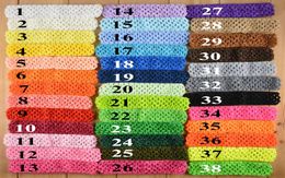 15inch Baby Girl Crochet Tutu Tube Tops Chest Wrap Wide Crochet headbands Candy color clothes6574414