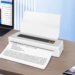 Wirelessly BT 200dpi Mini Pocket Printer With Roll Paper Portable Thermal For Barcode Labelling Mailing File Folder Label