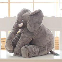 1pcs 60cm INS Elephant Soft Pillows Baby Sleeping Pillow Stuffed Elephant Comforter Plush Animal Cushion Gift For Kids 240228
