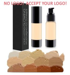 No Brand 25 Colour Face Bases vacuum bottle Foundation Waterproof Concealer Full Coverage accept your logo2677523