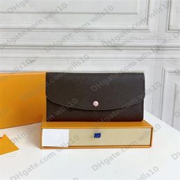 women wallet purses real leather multicolor long short Card holder high quality With box Holders single classic zipper pocket purs297N