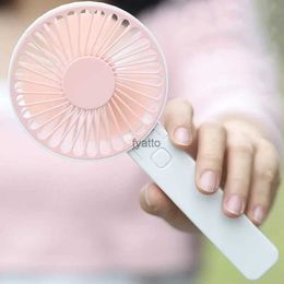 Electric Fans Portable fan handheld USB charging mini desktop air cooler outdoor cooling travel manual 1200MAHH240308