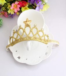 New Arrival Glittering Crown Baby Headband Girls Hair Band New Head Wrape Infant Hair Accessories Princess Tiara Headband3553177