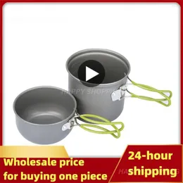 Tea Cups Durable Picnic Tableware Mesh Pocket Outdoor Pot Set Folding Pan Barbecue Resistant Abrasion Camping