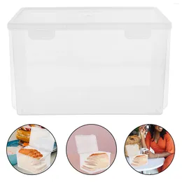 Plates Bakery Boxes Bread Storage Breadboxes For Kitchen Organizer Pantry Self Made Plastic Container Bagel Holder Counter