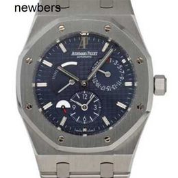 Aps Factory Audemar Pigue Watch Swiss Movement Epic Royal Oak 26120ST Double Time Blue Dial Mens Watch with Paper