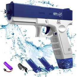 Gun Toys Electric Water Storage Gun Pistol Shooting Toy Portable Children Summer Beach Outdoor Fight Fantasy Toys for Boys Kids GameL2403