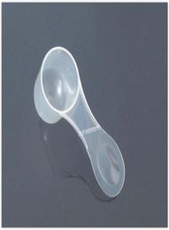 10g Gramme 20ML HDPE Spoon Plastic Scoop Measuring Tool for Liquid medical powder transparent 200pcslot OP947B8720693