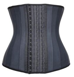 Women039s 25 Steel Boned Waist Trainer Cincher Latex Underbust Corset Waste Tummy Control Waisttrainer Slimming Sheath Belly Wa2573065