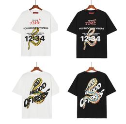 2022 Ins Tide Brand RRR123 Men039s TShirts portrait painting Pigeon Number printed High Street Tee Hip Hop Round Neck Loose S9278618