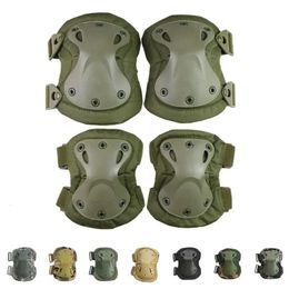 Camouflage Tactical Knee Pad Elbow Airsoft CS Military Protector Army Outdoor Sport Hunting Knee pad Safety Gear Protective Pads 240226