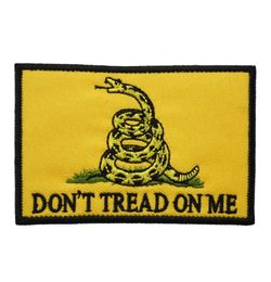 High Quality DON039T TREAD ON ME Embroidery Patch Front Size Iron On Clothing For Biker Jacket Vest Applique8673679